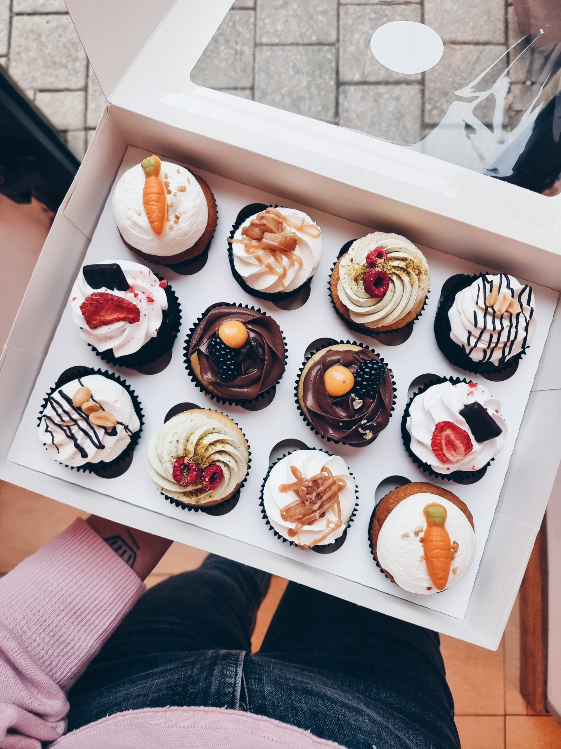 12er Cupcake Box gemischt Cupcakes&Bagels Stuttgart