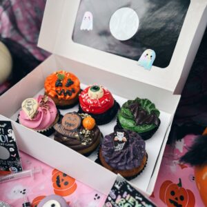 6er Box Cupcakes Gemischt Halloween