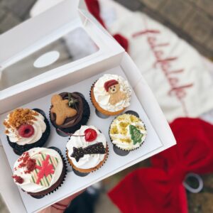 6er Cupcake Box gemischt VEGAN