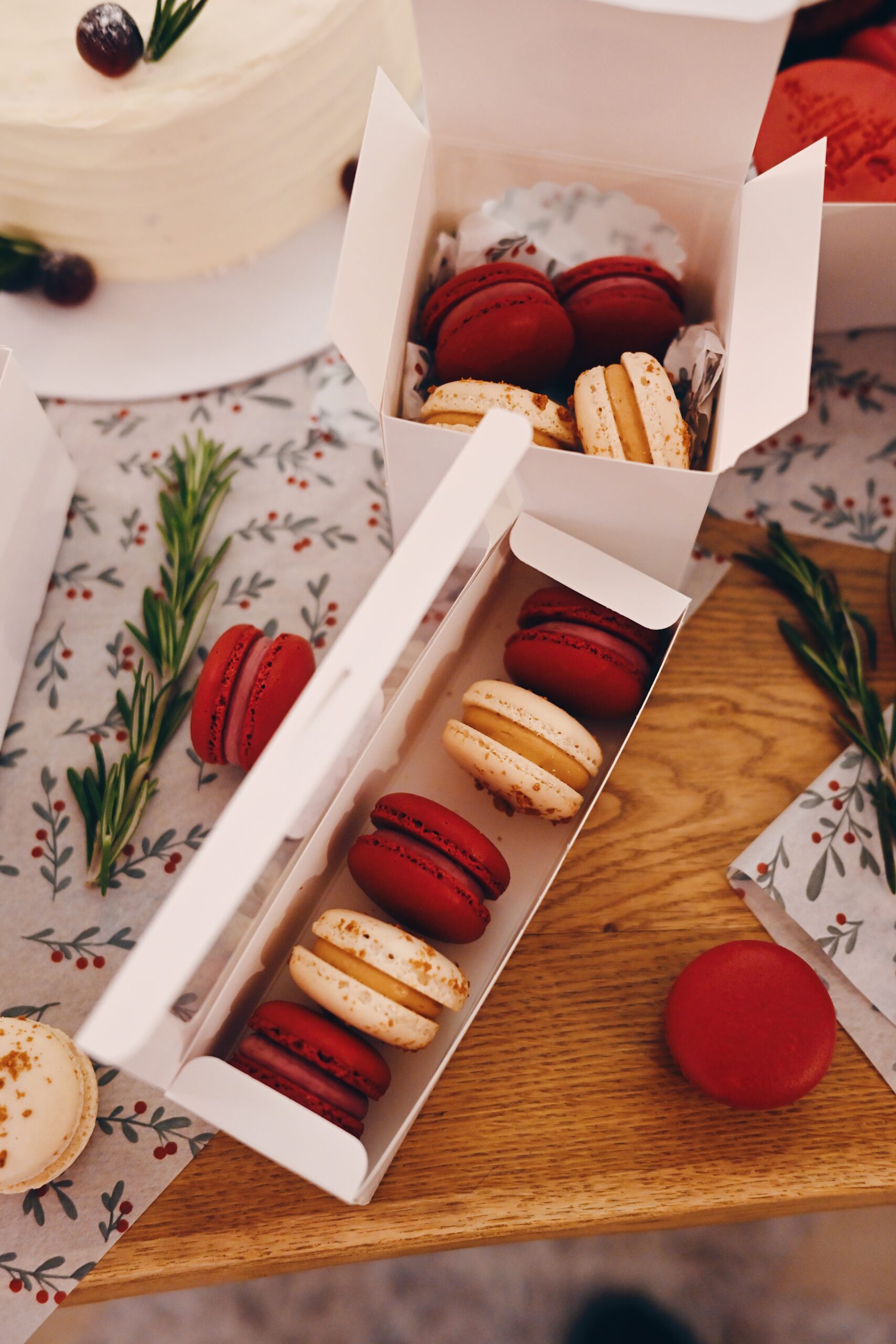 5er Weihnachten Macarons Box
