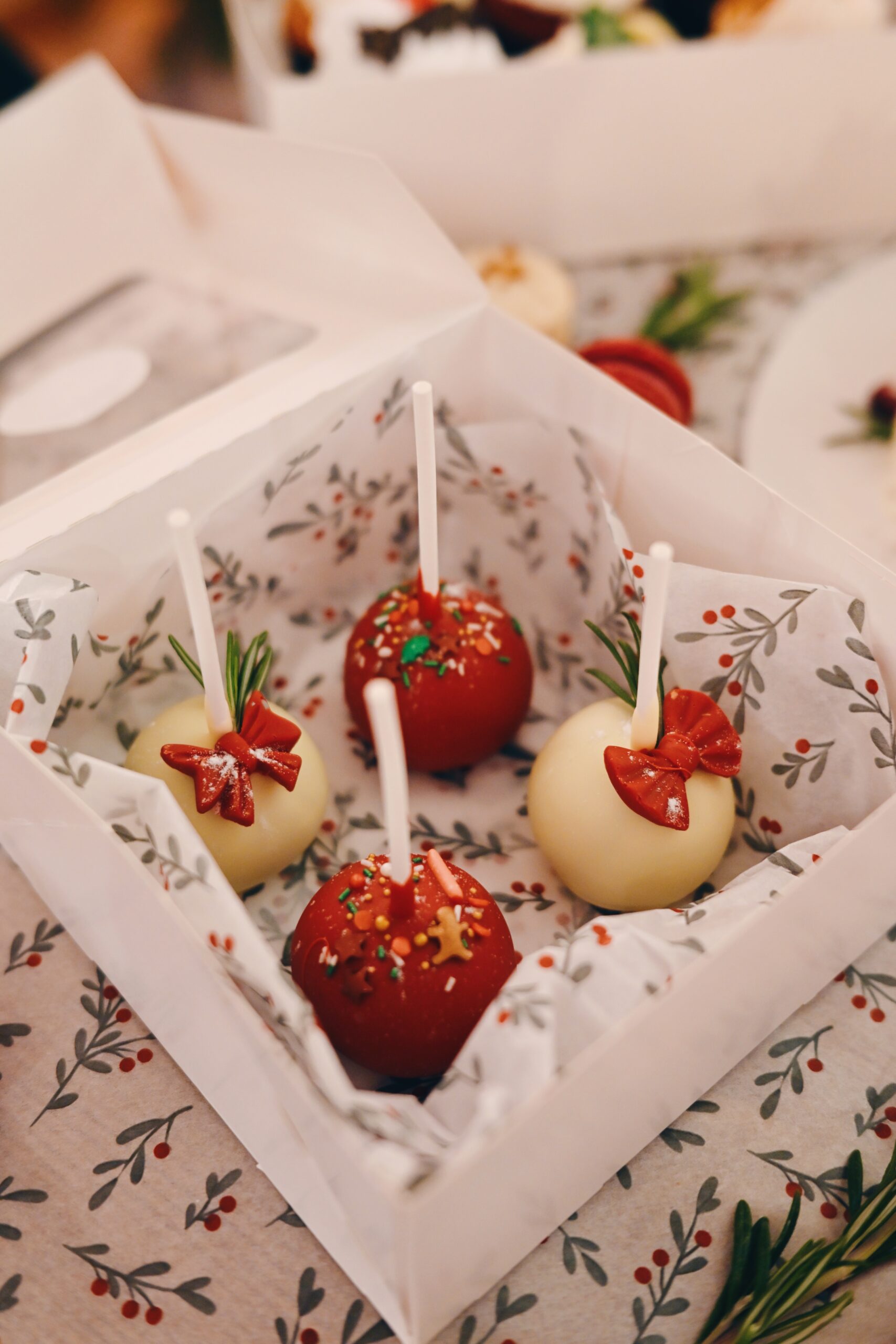 4er Weihnachten Cake Pop Box