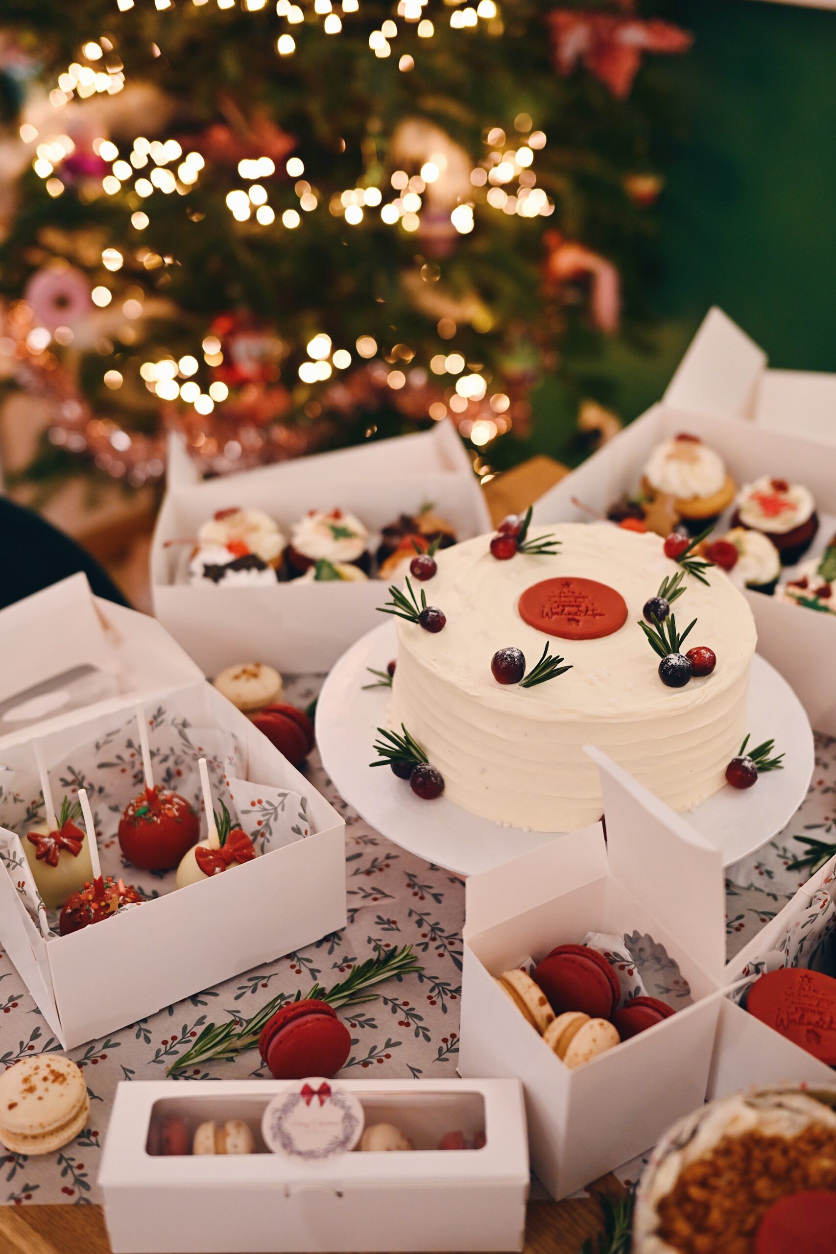 5er Weihnachten Macarons Box – Bild 3