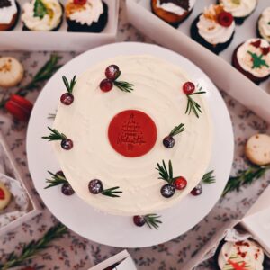 Weisse Sacher Torte Weichnachten
